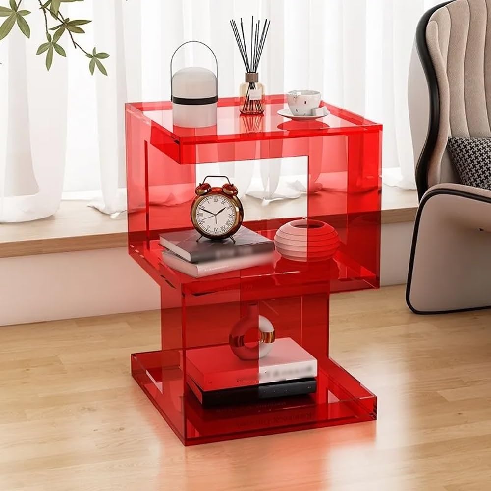 Amazon.com: HJAGDJ Acrylic Side Table, Clear Coffee Table with
